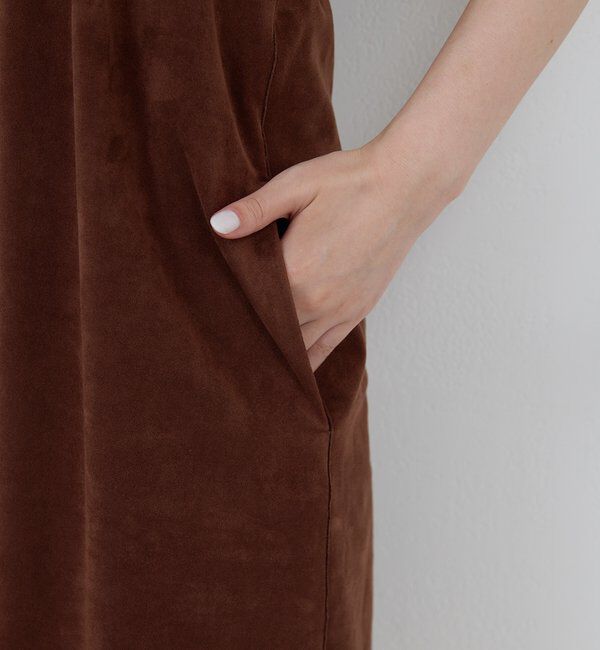  「【HERITANOVUM】エコスエードミニドレス」|ワンピース|