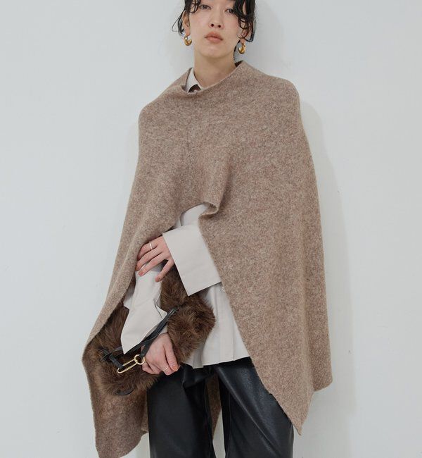  「【25th記念アイテム】 2wayニットポンチョ」|ニット・セーター|