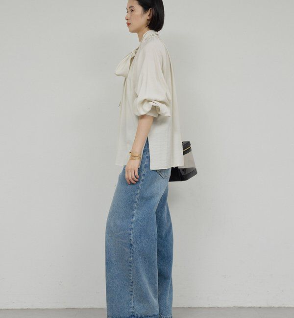  「【上品&times;華やか】【2way】ギャザーボウタイブラウス」|シャツ・ブラウス|