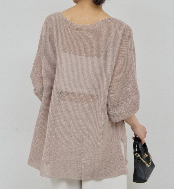  「ペーパーヤーンメッシュニット」|ニット・セーター|