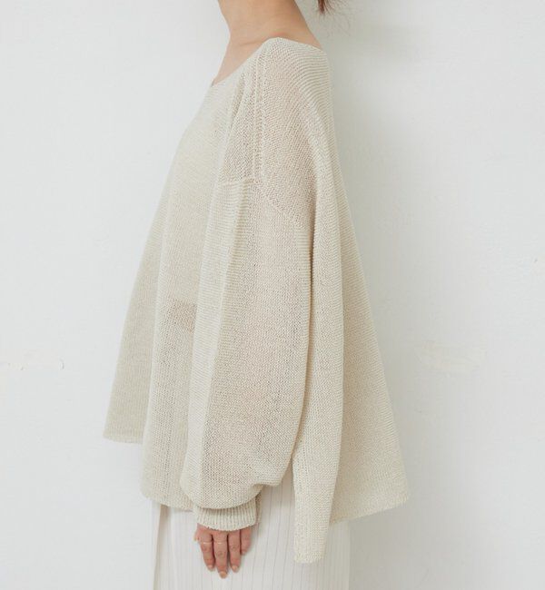 「ペーパーヤーンメッシュニット」|ニット・セーター|