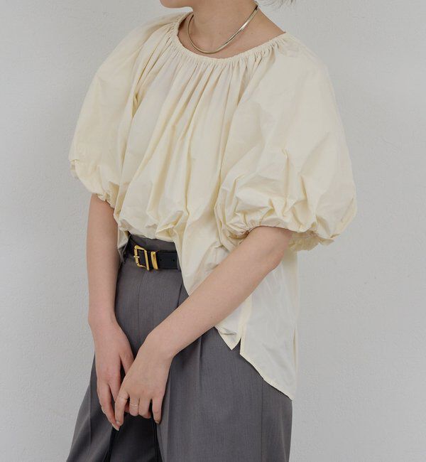  「【手洗い可】バルーンブラウス」|シャツ・ブラウス|アイボリー