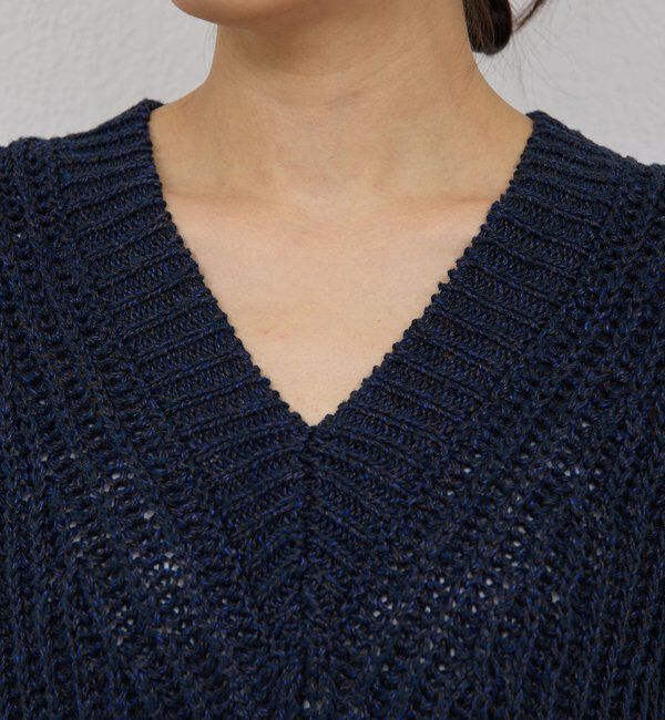  「【HERITANOVUM】リネンコットンニットベスト」|ニット・セーター|