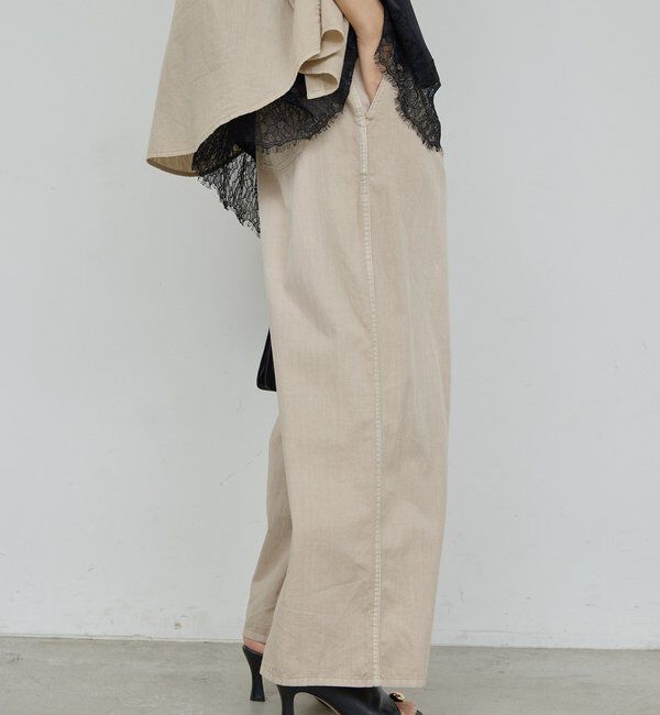  「【夏でも快適】シアーデニムパンツ」|デニム|