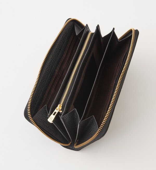  「モノグラムプレートラウンドジップウォレット」|財布|