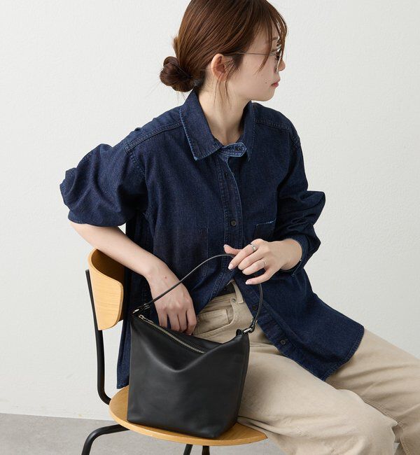  「ソフトレザーシンプルショルダーバッグ 」|ショルダー・メッセンジャー|