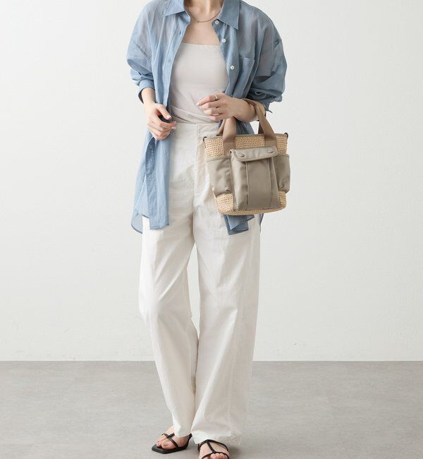  「ナイロンラフィア&times;クラウズナイロン コンビ2WAYミニトートバッグ」|ショルダー・メッセンジャー|