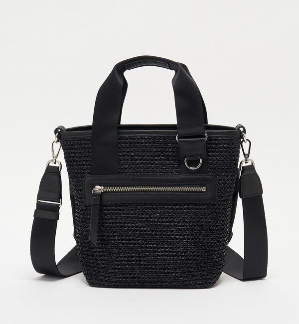  「ナイロンラフィア&times;クラウズナイロン コンビ2WAYミニトートバッグ」|ショルダー・メッセンジャー|