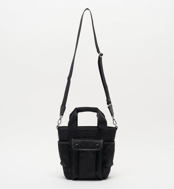  「ナイロンラフィア&times;クラウズナイロン コンビ2WAYミニトートバッグ」|ショルダー・メッセンジャー|