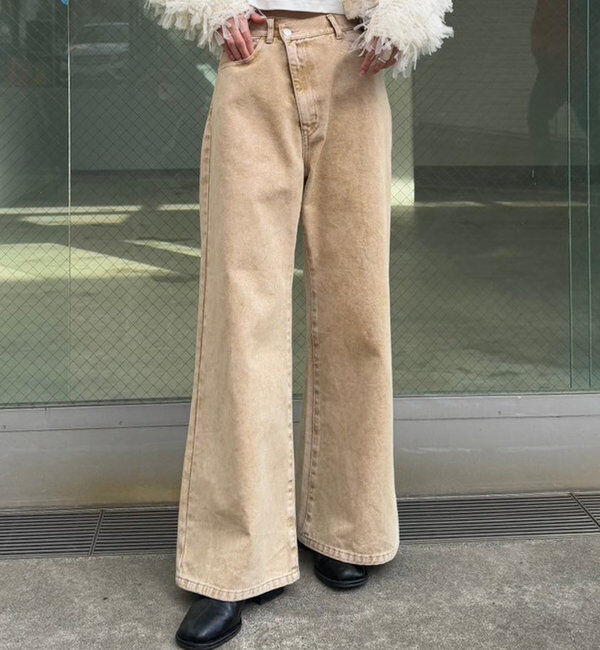  「【新色ブルー登場！】フレアデニム」|デニム|