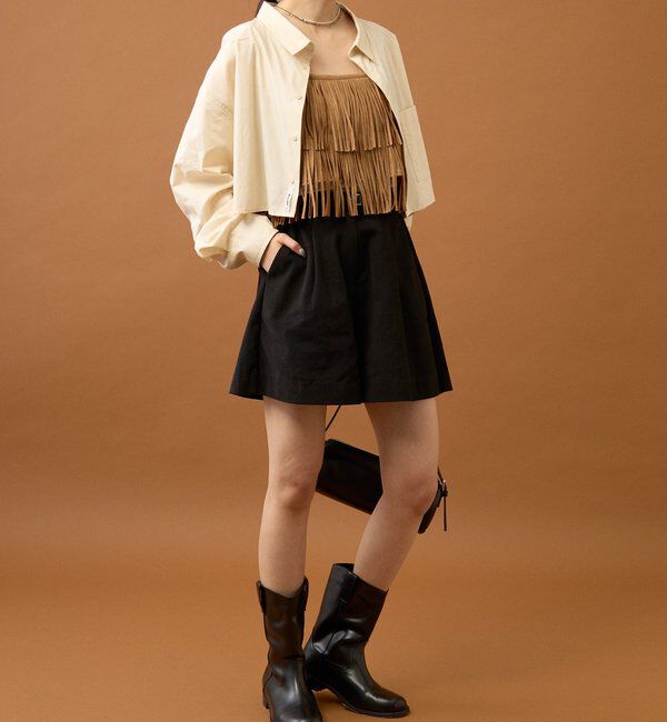  「フェイクスウェードフリンジビスチェ」|シャツ・ブラウス|