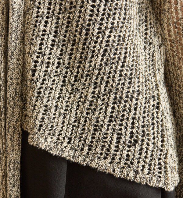  「フリルスリーブメッシュカーデ」|カーディガン|