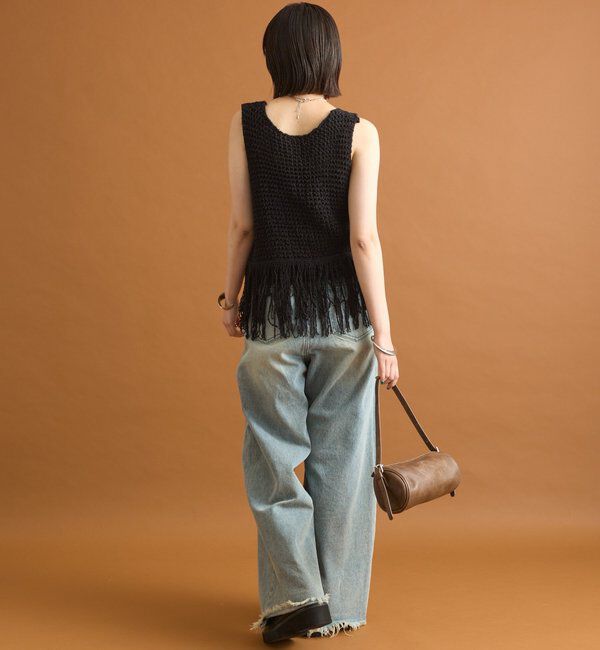  「フリンジニットベスト」|ベスト・ジレ|