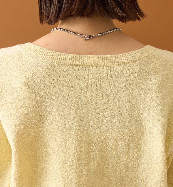  「ブークレ裾レースカーデセット」|カーディガン|