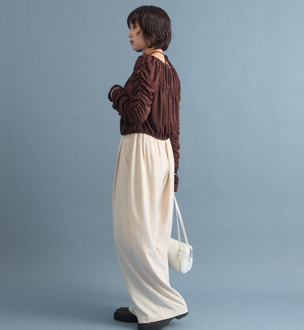  「スクエアネック シャーリングカーディガン」|Tシャツ・カットソー|