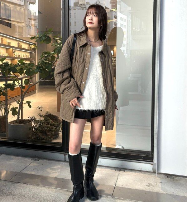  「襟付きキルティングジャケット」|その他|