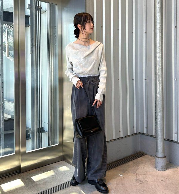  「オフショルリブニット」|ニット・セーター|