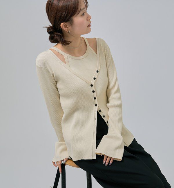  「アメスリニットカーデSET」|カーディガン|