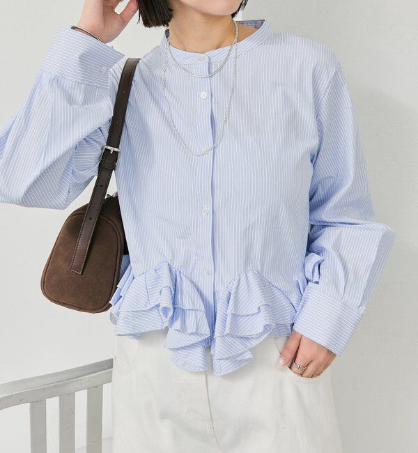  「ウェーブフリルブラウス」|シャツ・ブラウス|