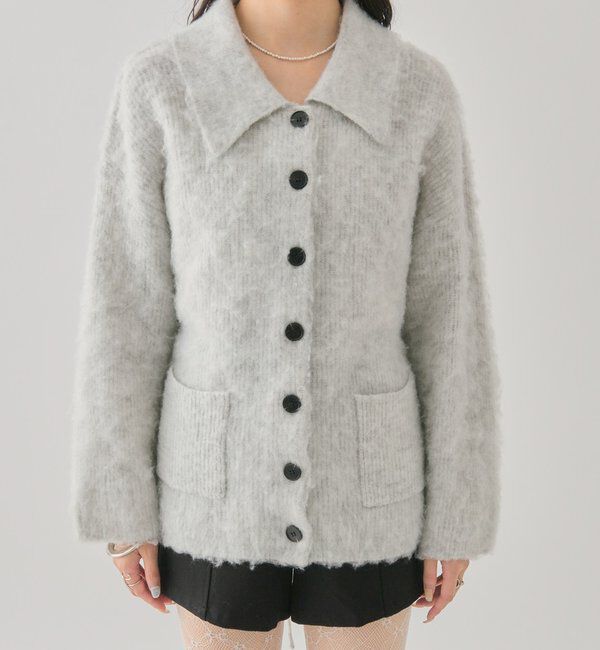  「襟付きポケットカーディガン」|カーディガン|