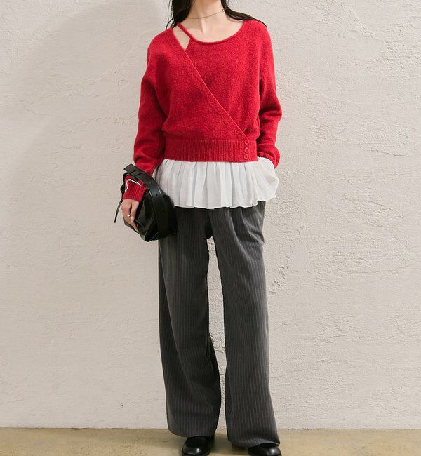  「ペプラムドッキングニット」|ニット・セーター|