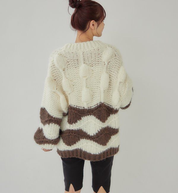  「ぽこぽこウェーブニット」|ニット・セーター|