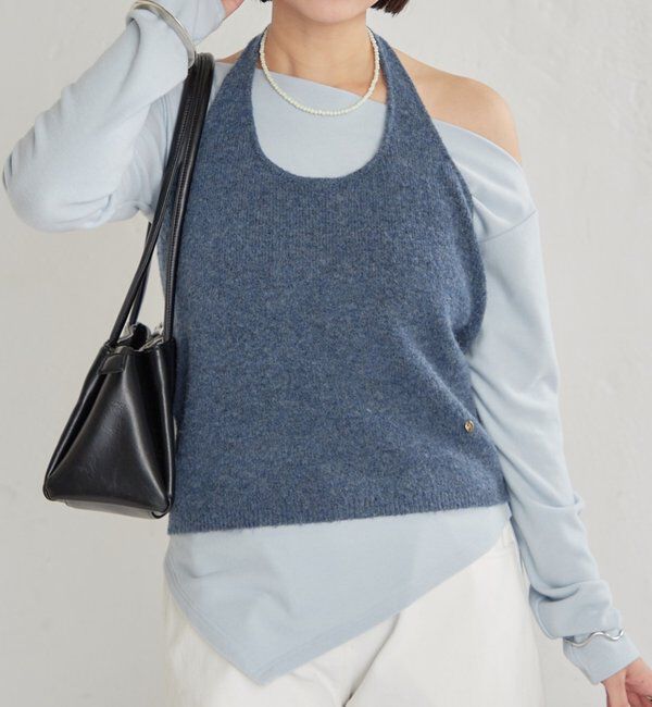  「ホルタービスチェSETロンT」|Tシャツ・カットソー|ブルー