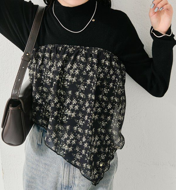  「フラワーマルチビスチェ」|シャツ・ブラウス|ブラック