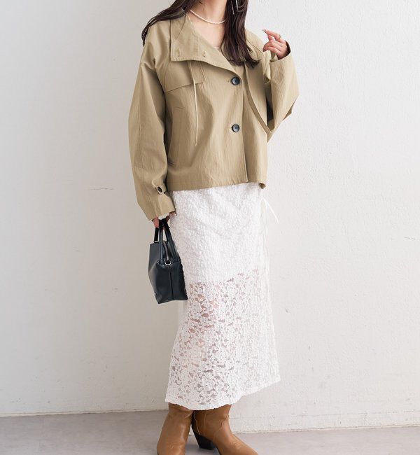  「レースミドル スカート」|スカート|