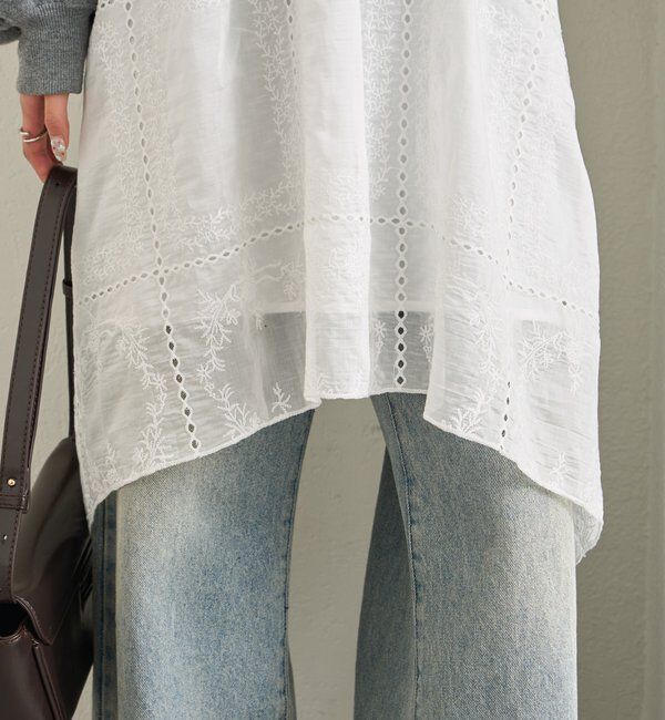  「エンブロイダリー ヘムスカート」|スカート|