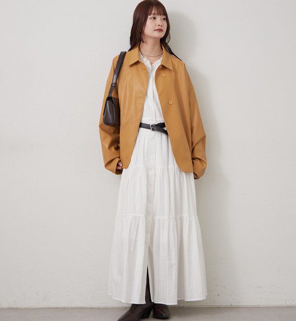  「コットンフリルワンピース」|ワンピース|