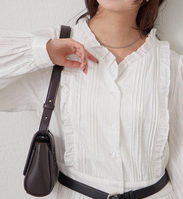  「コットンフリルワンピース」|ワンピース|