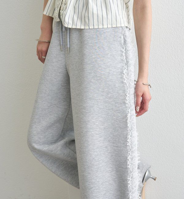  「裾ドロストスウェットパンツ」|チノ|