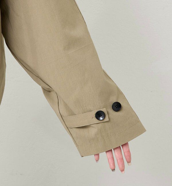  「スタンドカラーショートトレンチ」|トレンチコート|