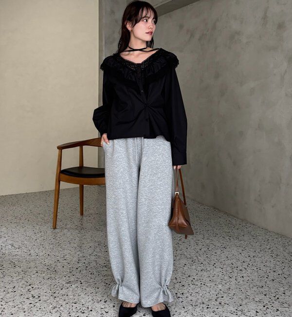  「【@lily.s_y企画】Vフリルシェイプブラウス」|シャツ・ブラウス|