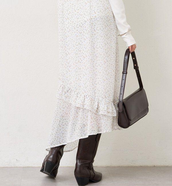  「フラワーヘムキャミワンピース」|ワンピース|