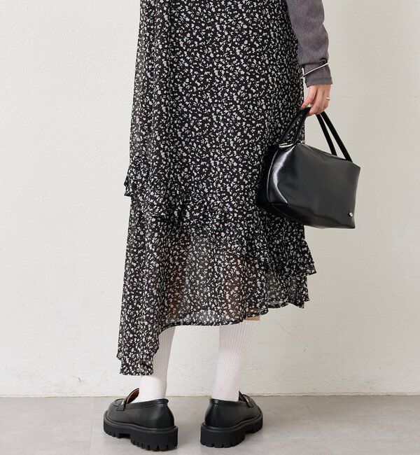  「フラワーヘムキャミワンピース」|ワンピース|