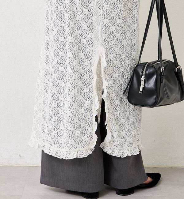  「カットレース切替ワンピース」|ワンピース|