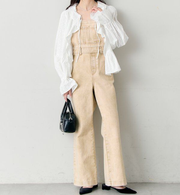  「フラワー刺繍フリルブラウス」|シャツ・ブラウス|