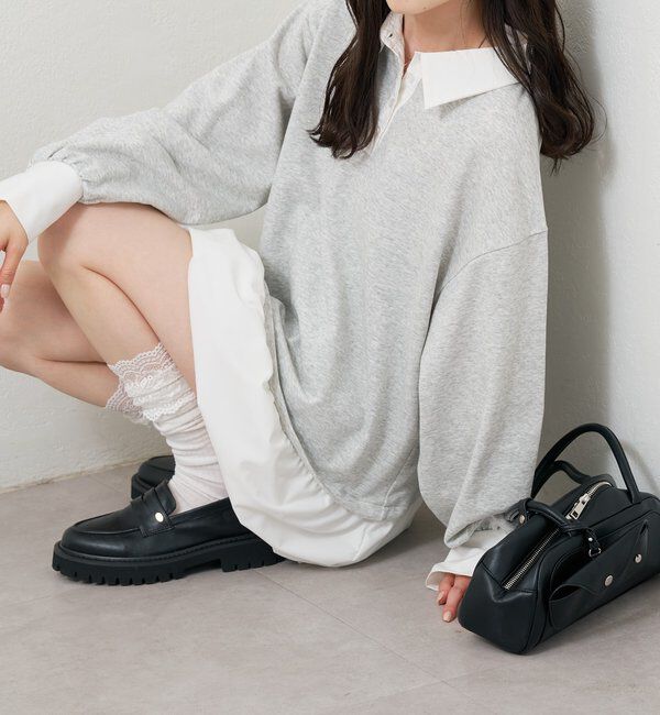  「バルーン切り替えミニワンピース」|ワンピース|