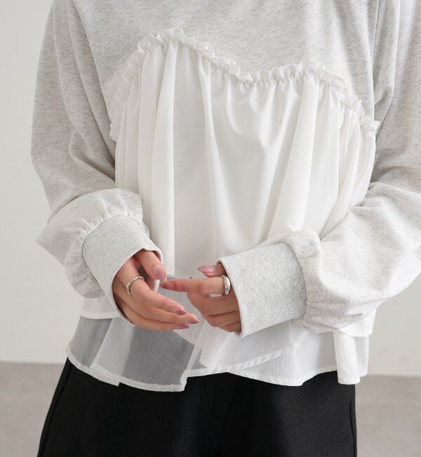  「ビスチェドッキングスウェット」|パーカー|