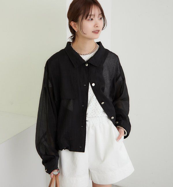  「シアートレンチブルゾン」|ブルゾン・スタジャン|