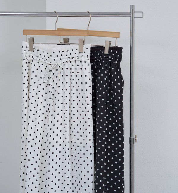  「ドットWベルトパンツ」|チノ|