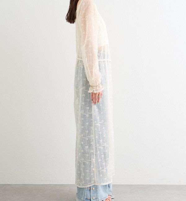  「フラワーレースロングワンピース」|ワンピース|