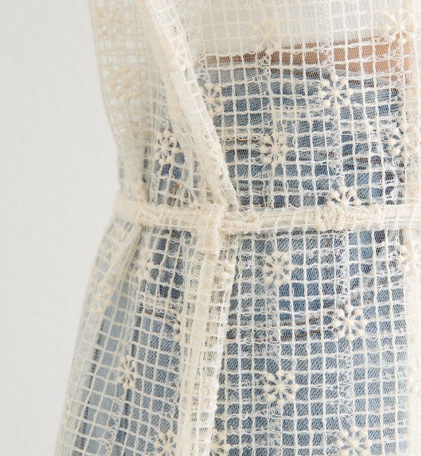  「フラワーレースロングワンピース」|ワンピース|