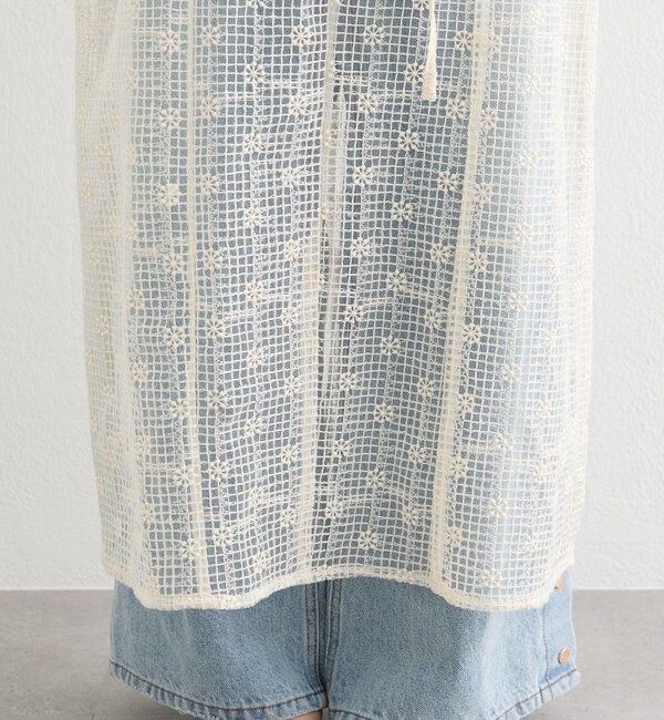  「フラワーレースロングワンピース」|ワンピース|