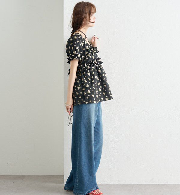  「オーガンジーフラワーブラウス」|シャツ・ブラウス|