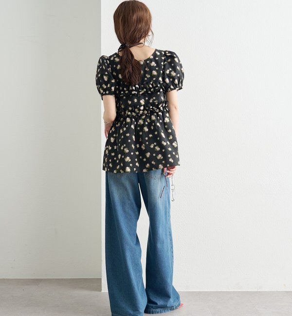  「オーガンジーフラワーブラウス」|シャツ・ブラウス|