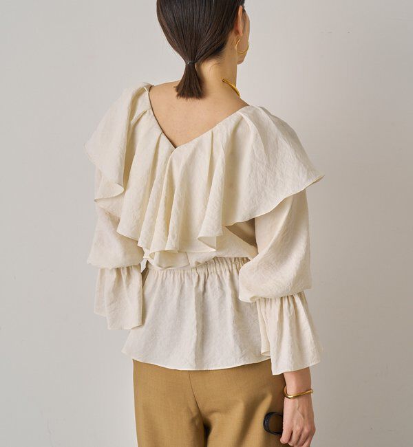  「フリルペプラムブラウス」|シャツ・ブラウス|