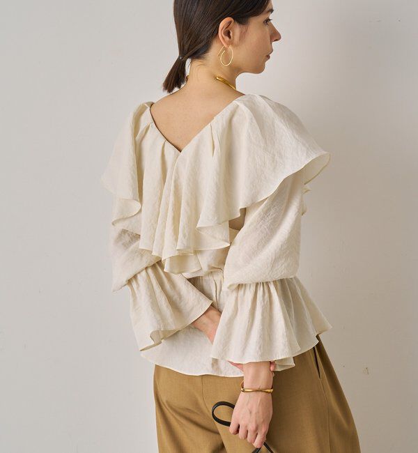  「フリルペプラムブラウス」|シャツ・ブラウス|